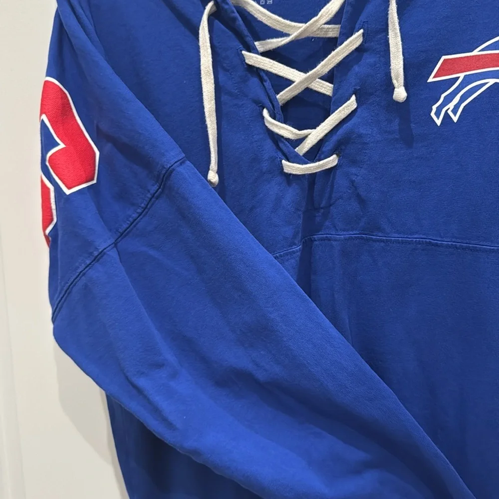 NFL Fanatics • Pro Line Buffalo Bills NY Hockey Style Football Pullover - Picture 4 of 6